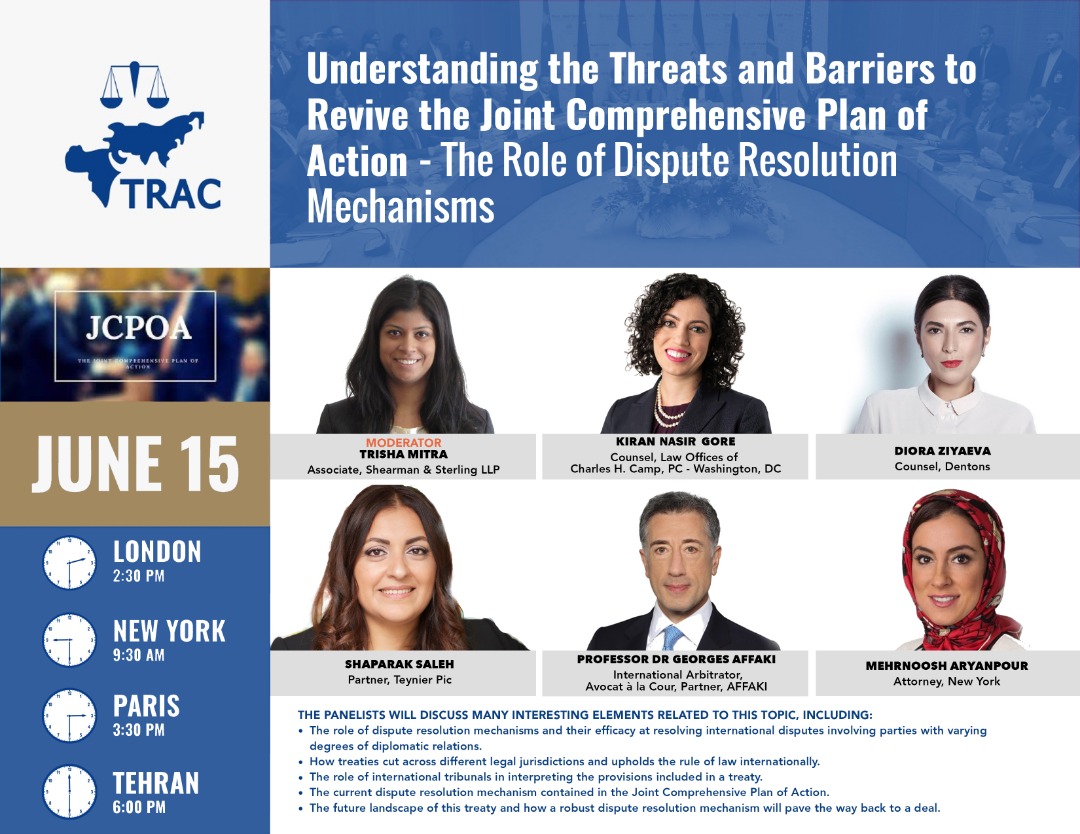 TRAC Webinar on Understanding the Threats and Barriers to Revive the JCPOA