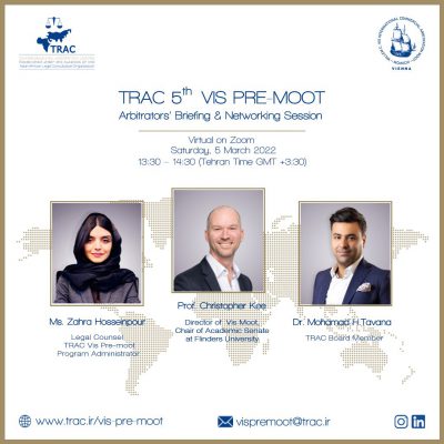 TRAC Vis Pre-moot Arbitrators’ Briefing & Networking Session